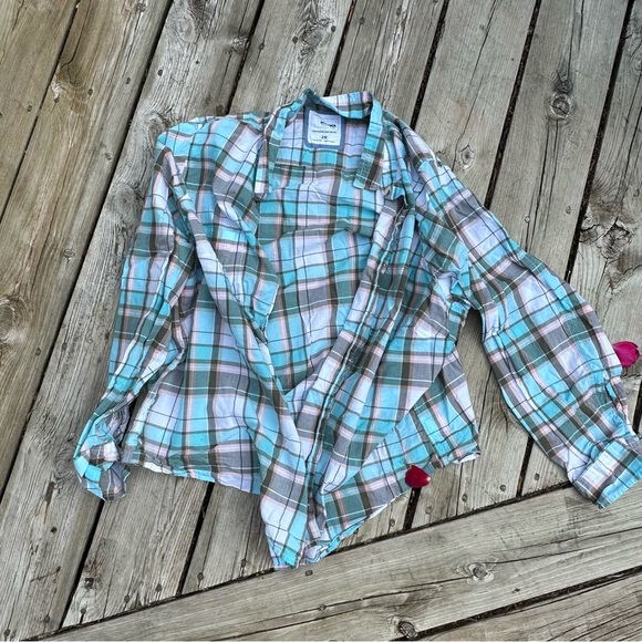 Sonoma Tops - Blue Plaid Button Down